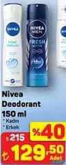 NİVEA DEODORANT 150 ML fiyat ve kampanya bilgisi